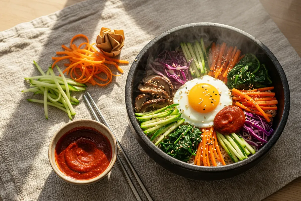 Korean Dishes for a Calorie Deficit: Ssamchu-ssam and Bibimbap