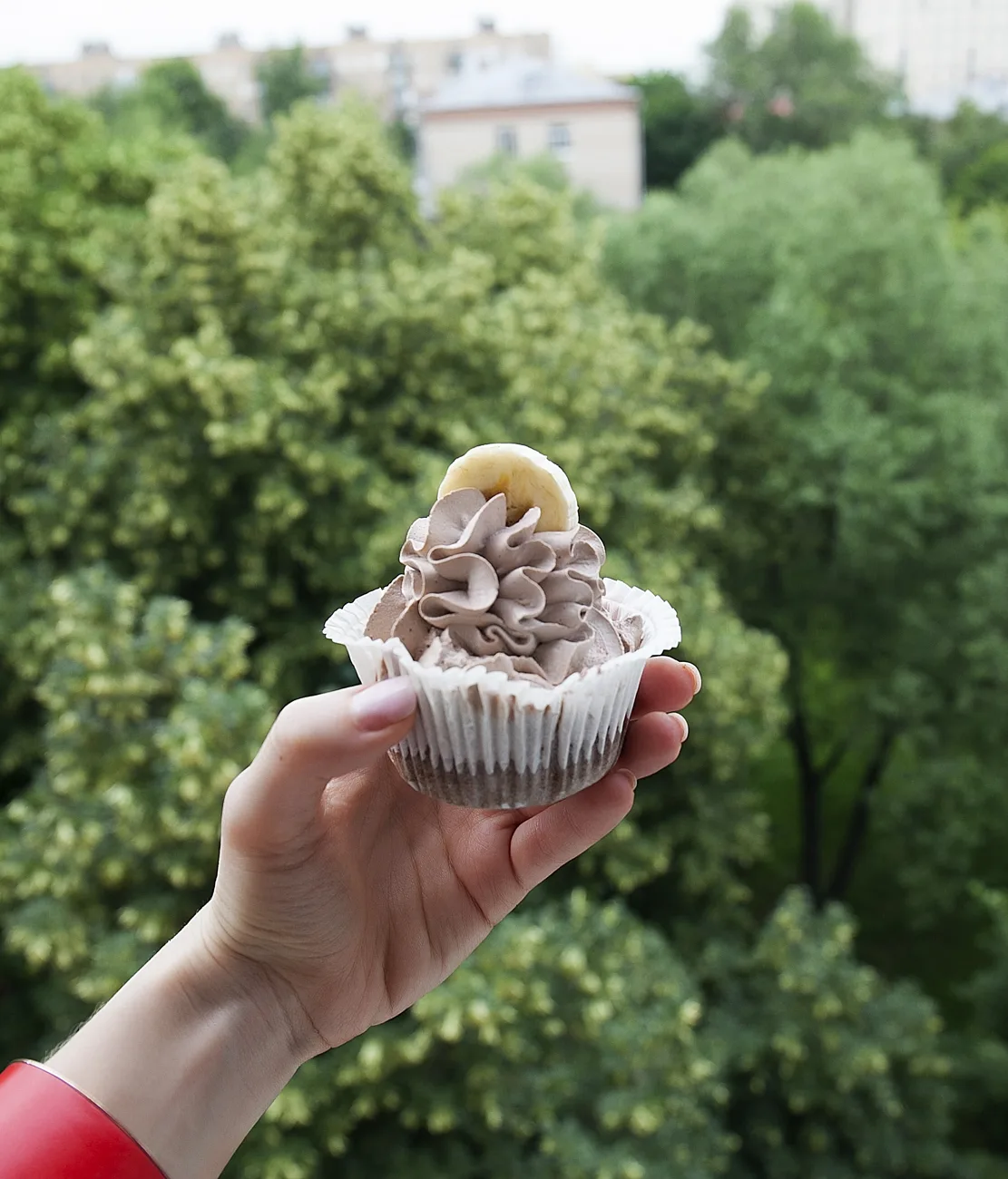 Банановые капкейки - 6 шт. 2